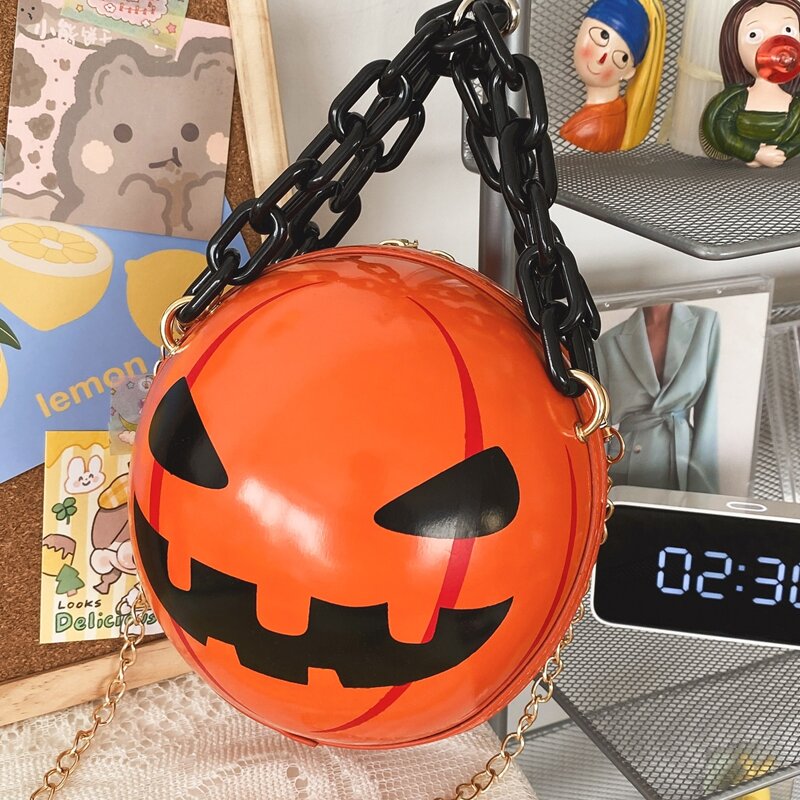 

Halloween Pumpkin Circle Bag, Orange