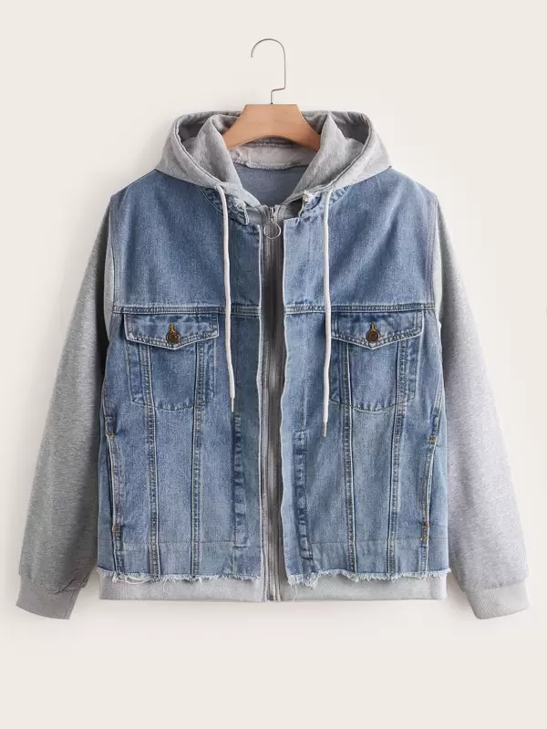 jean jacket cloth sleeves