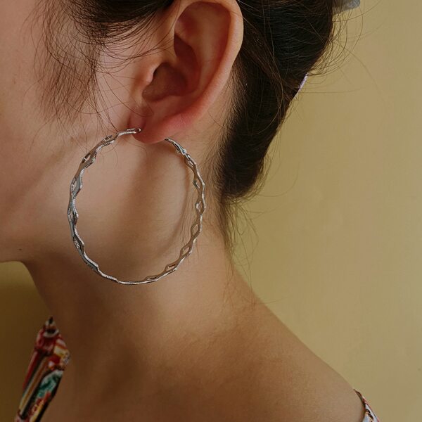 

Simple Hoop Earrings, Silver