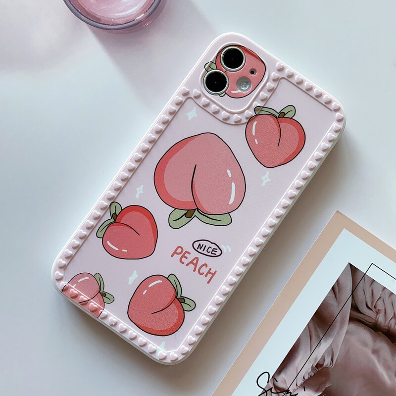 

Peach Painted Phone Case, Multicolor
