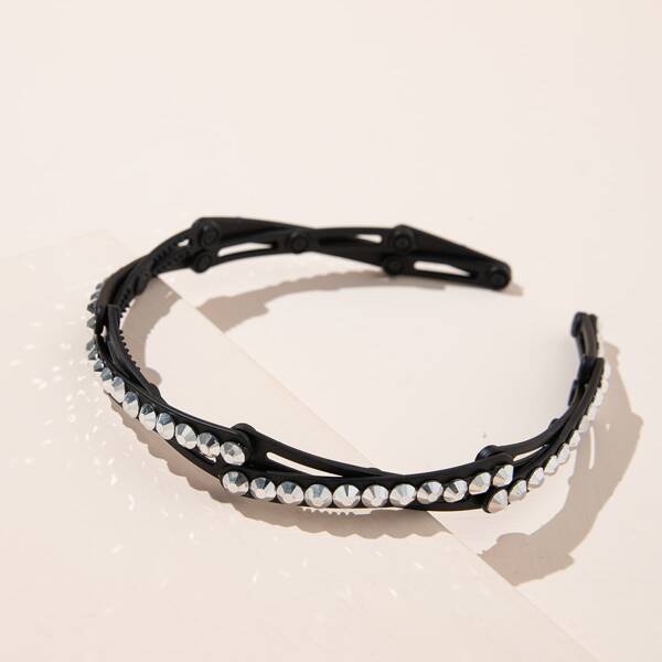 

Rhinestone Decor Headband, Light grey