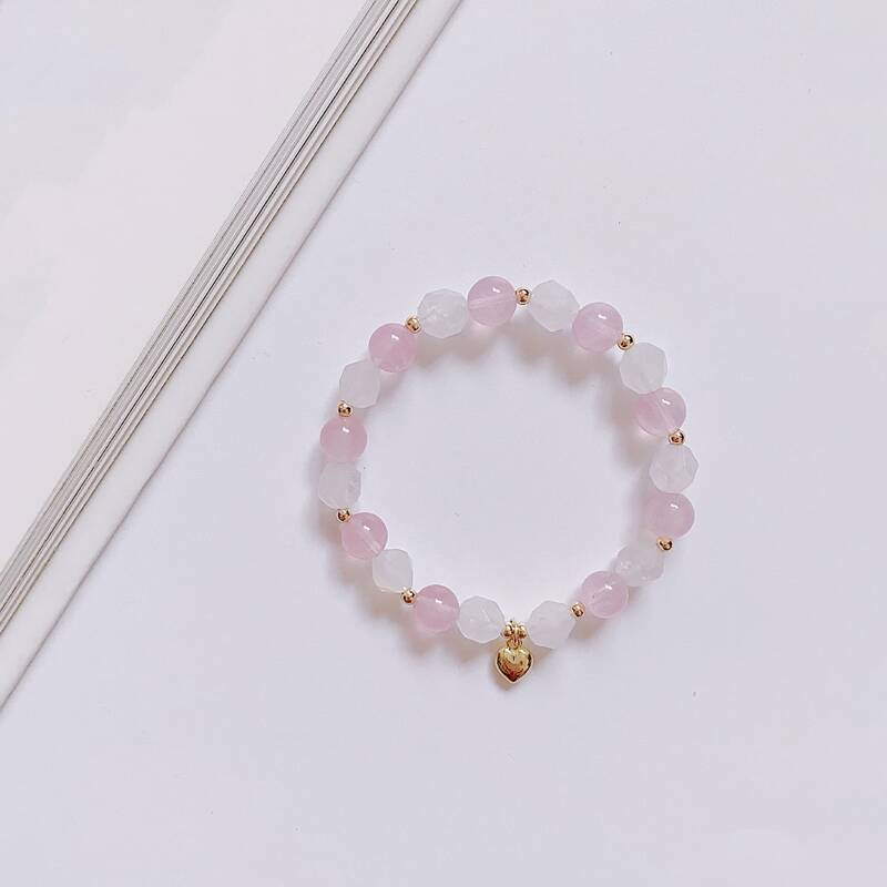 

Crystal Beaded Bracelet, Pink