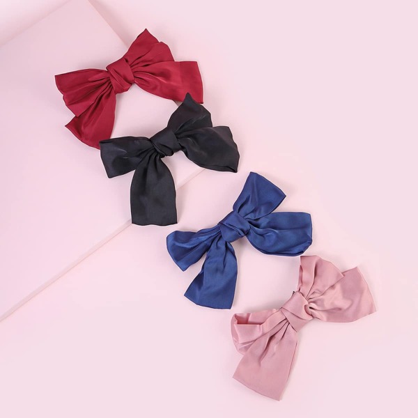 

Girls Bow Decor Random Color Hair Clip, Multicolor