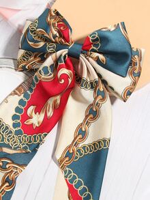 Kẹp tóc nơ in chuỗi - Nhiều màu - Xem 2