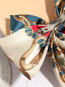 Kẹp tóc nơ in chuỗi - Nhiều màu - Xem 3