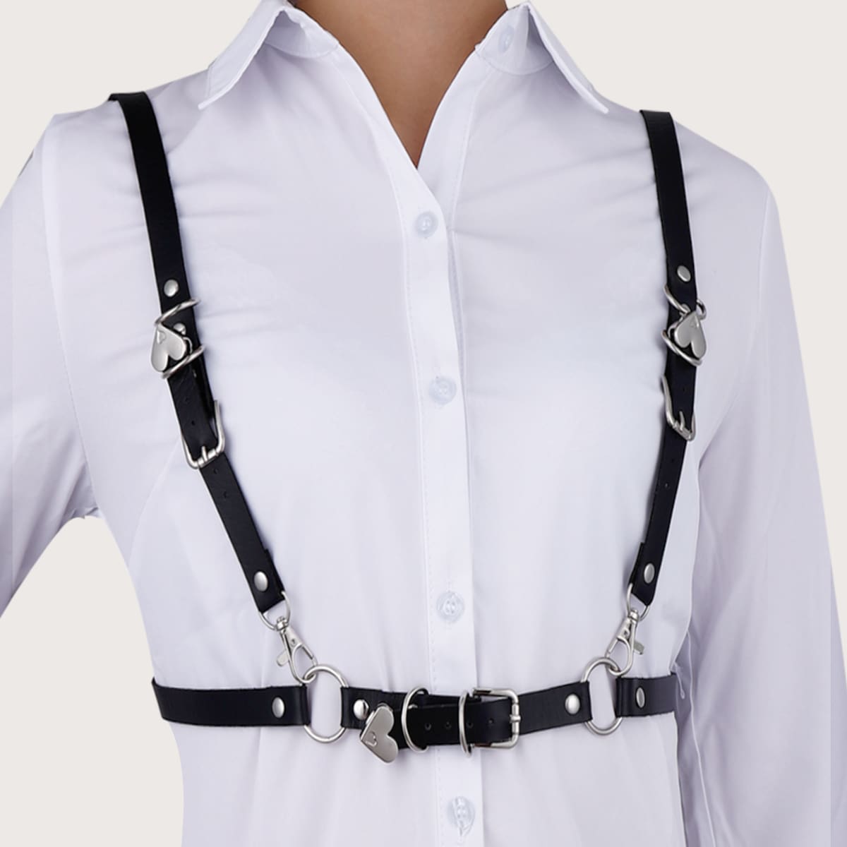 Портупея с сердечком и дыроколом