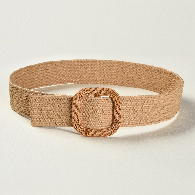 

Square Buckle Belt, Khaki