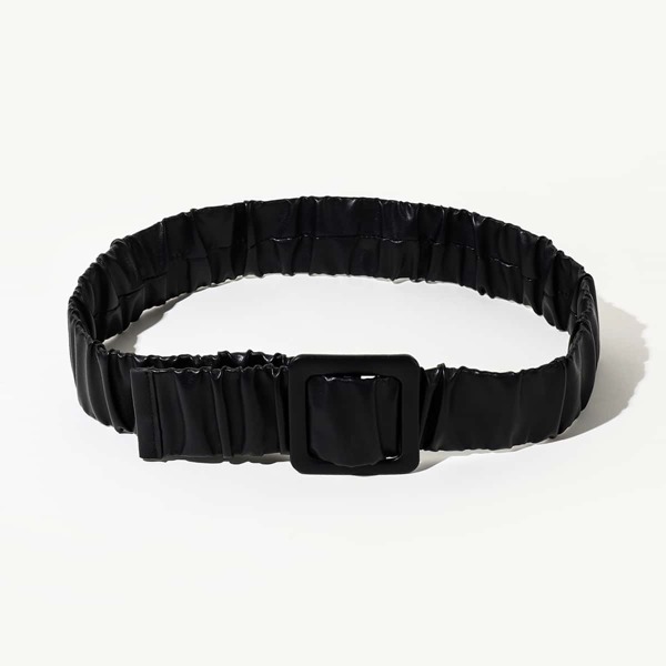 

Square Buckle Belt, Black