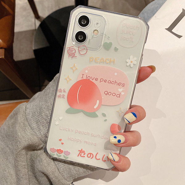 

Peach Painted Phone Case, Multicolor