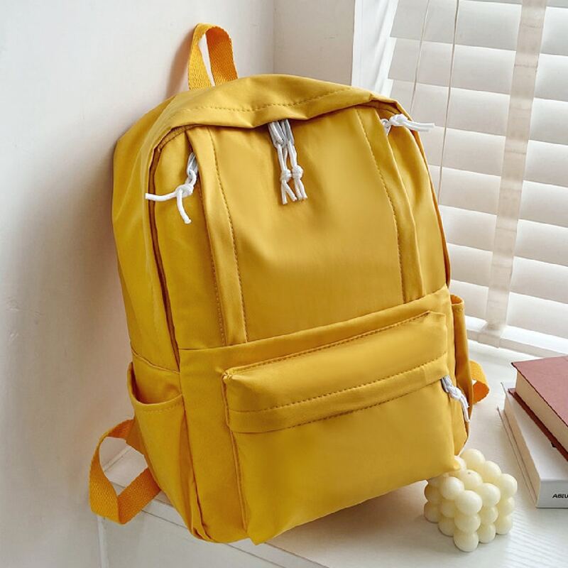 

Zip Front Backpack, Yellow