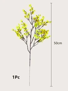 1branch Artificial Plum Flower - Yellow - View 3