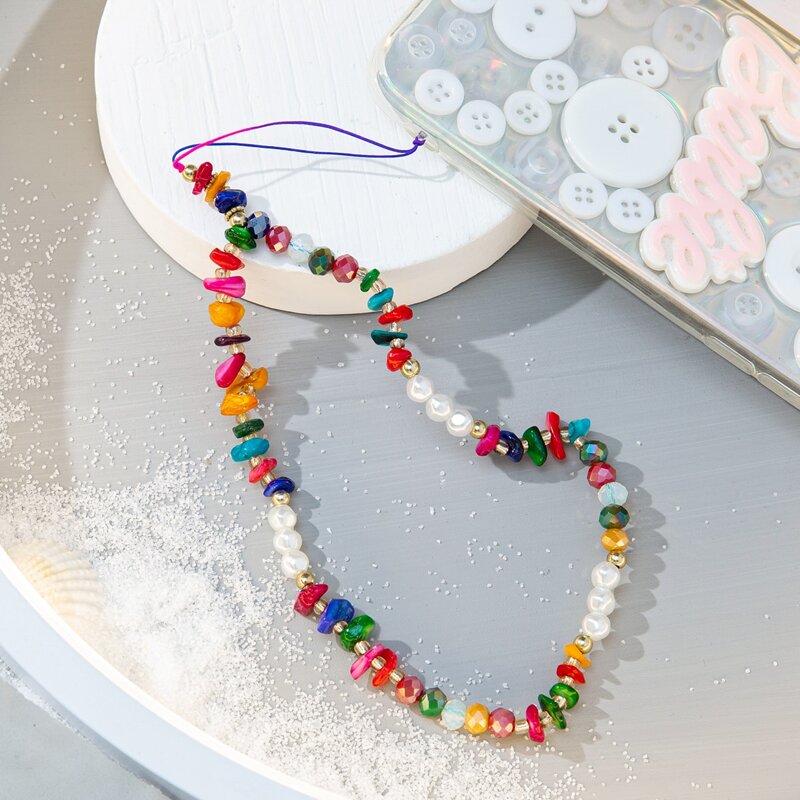 

Beaded Phone Lanyard, Multicolor