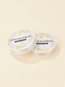 手工串珠套件,包括約3120個混色霧面玻璃珠,約250個亞克力字母珠,2卷0.8mm彈性線,適合初學者製作手鍊和項鍊 - 彩色 - 查看 4