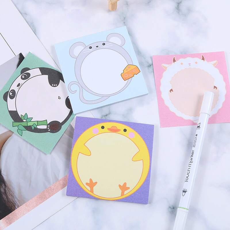 

1pc Cartoon Graphic Random Sticky Note, Multicolor