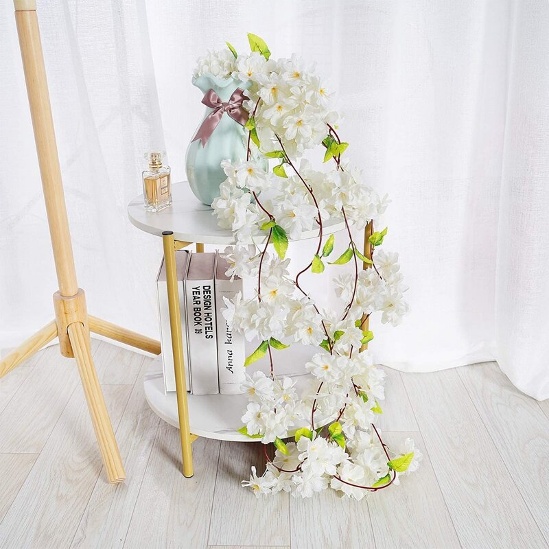 

1pc Artificial Flower Vine, White