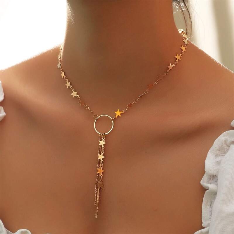 

Star Detail Necklace, Gold