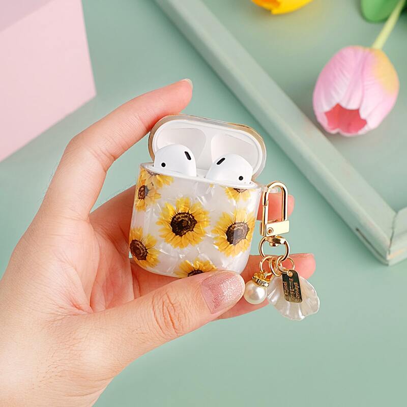 

Flower Pattern Case For Airpods, Yellow