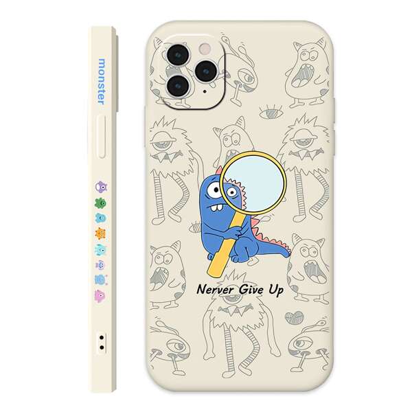 

Cartoon Dinosaur Phone Case, Beige