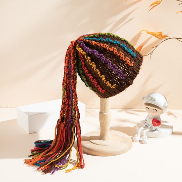 

Braided Wig Decor Hat, Multicolor