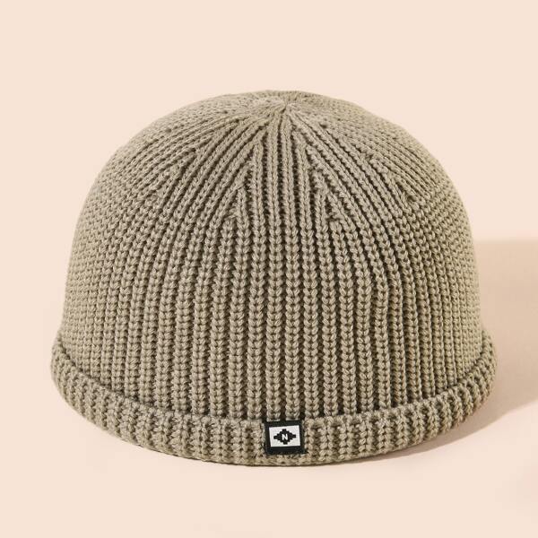 

Solid Knitted Hat, Khaki
