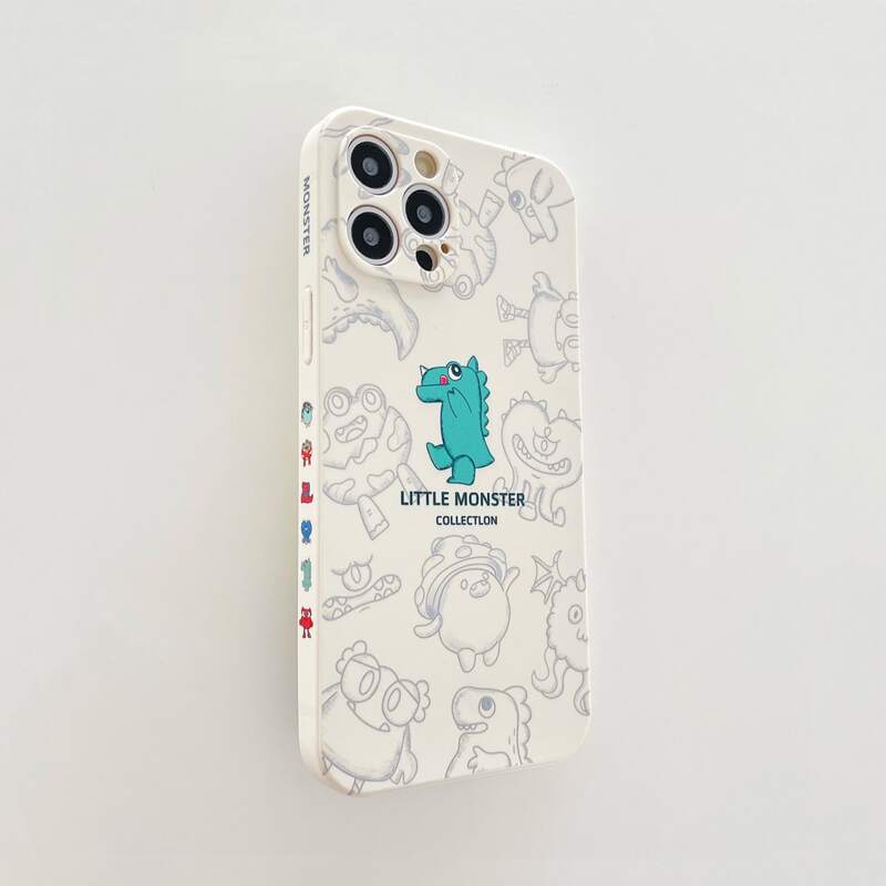 

Cartoon Dinosaur Phone Case, Beige