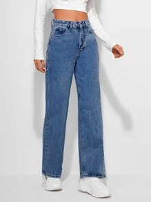 Quần legging thẳng - Rửa trung bình - Xem 3