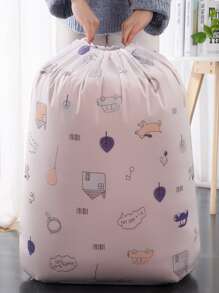 1 pieza Bolsa de almacenamiento de edredón con estampado de coche - Rosa Pálido - Ver 8