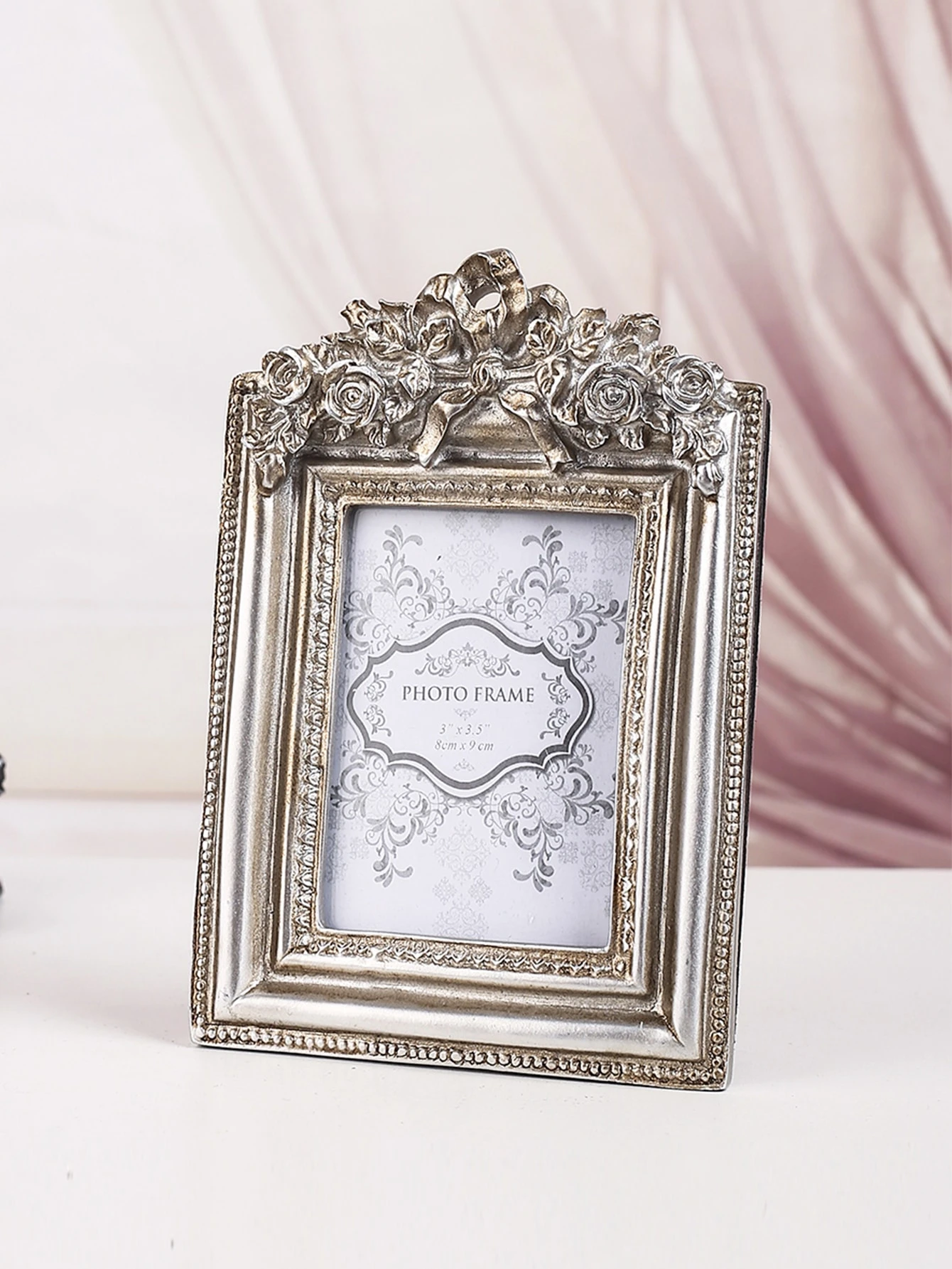 1pcローズ刻印フォトフレーム
