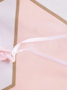 Bộ khăn trải giường bằng đá cẩm thạch không có chất độn - Hồng - Xem 6