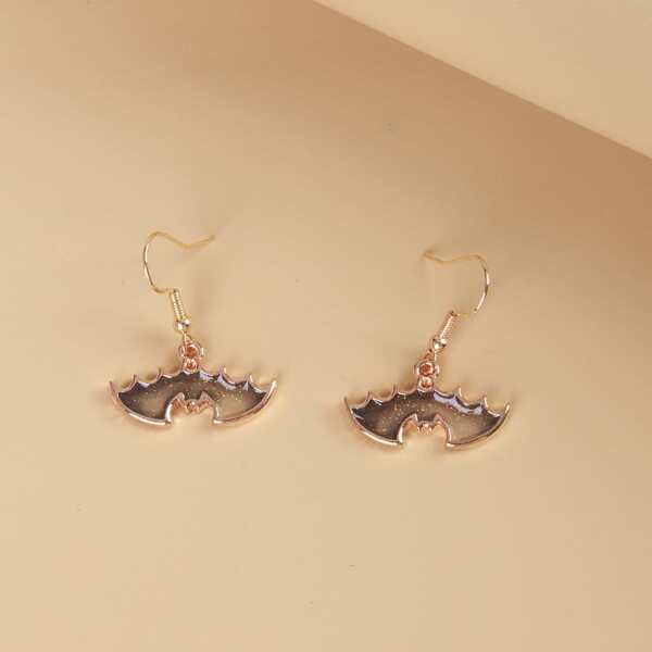 

Bat Decor Drop Earrings, Multicolor