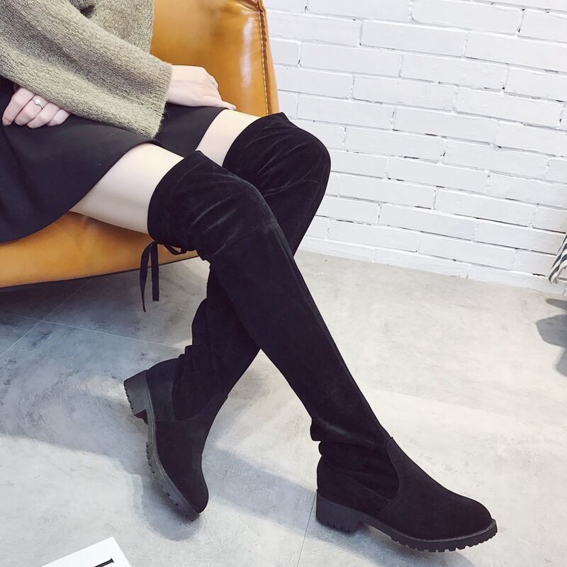 

Minimalist Long Classic Boots, Black
