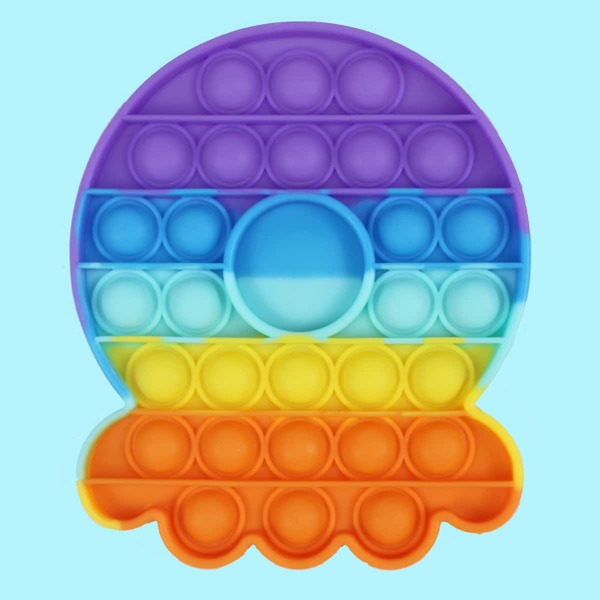 

1pc Octopus Push Pop Bubble, Multicolor