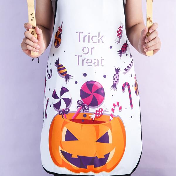 

Halloween Pattern Water Proof Apron, Multicolor