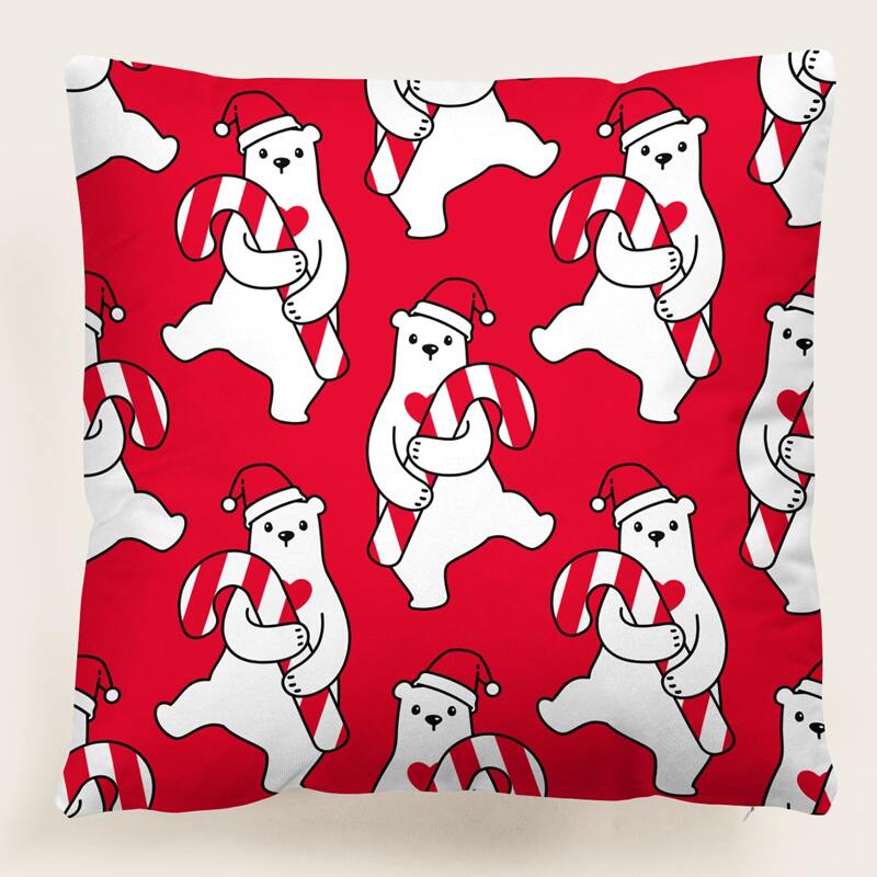 

Christmas Pattern Cushion Cover Without Filler, Multicolor