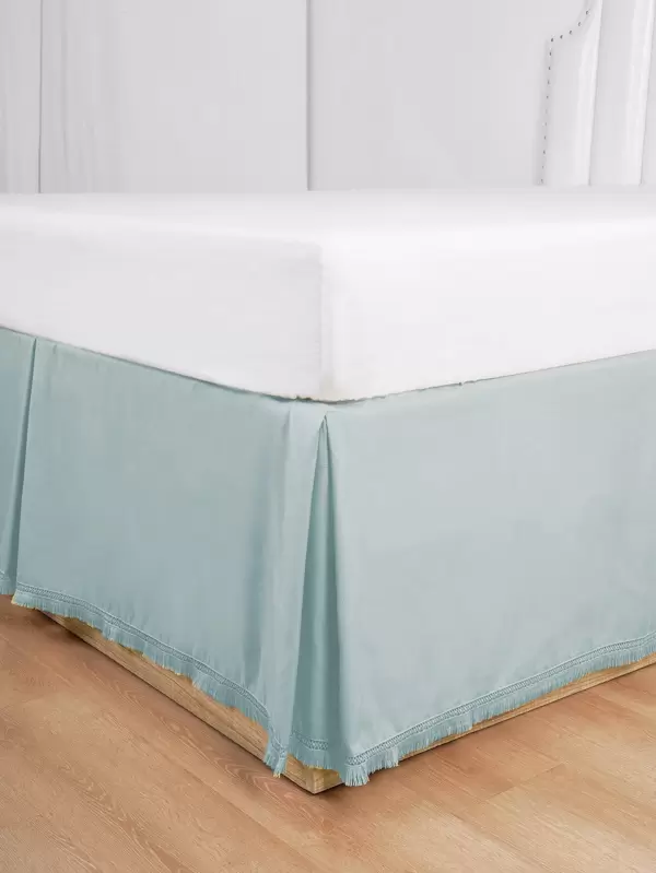 Solid Color Bed Skirt Shein Eur Solid Color Bed Skirt Shein Eur, Turquoise King Size Bed Skirt