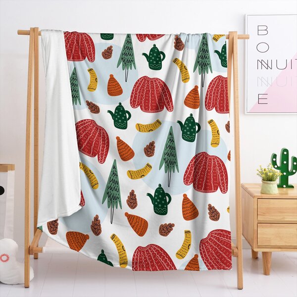 

Graphic Print Throw, Multicolor