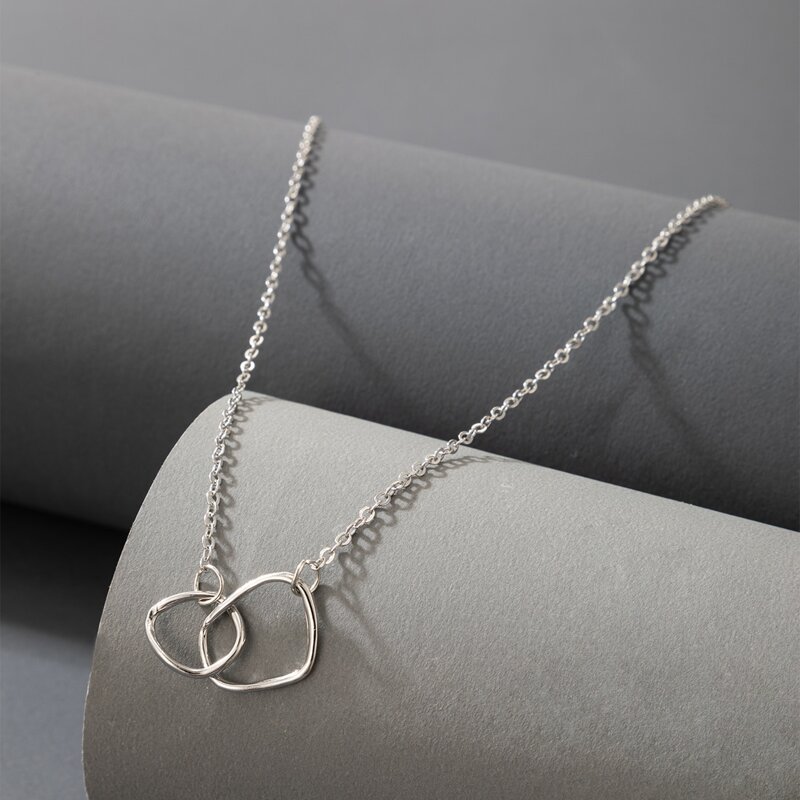 

1pc Simple Necklace, Silver