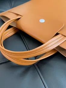 Maletín para portátil minimalista de 14 pulgadas - Caqui - Ver 2