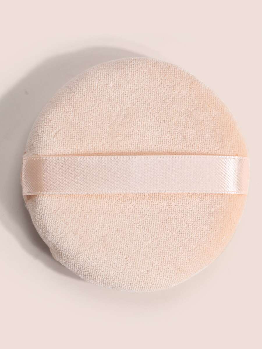 MAANGE 1个大号干用粉扑，柔软亲肤，方便携带，价格实惠，适合作为圣诞礼物、化妆品、化妆工具、平价好物、礼品、女士礼品、圣诞礼物 - 米色 - 查看 1