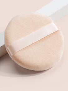 MAANGE 1个大号干用粉扑，柔软亲肤，方便携带，价格实惠，适合作为圣诞礼物、化妆品、化妆工具、平价好物、礼品、女士礼品、圣诞礼物 - 米色 - 查看 2