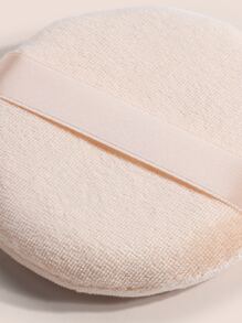 MAANGE 1个大号干用粉扑，柔软亲肤，方便携带，价格实惠，适合作为圣诞礼物、化妆品、化妆工具、平价好物、礼品、女士礼品、圣诞礼物 - 米色 - 查看 3