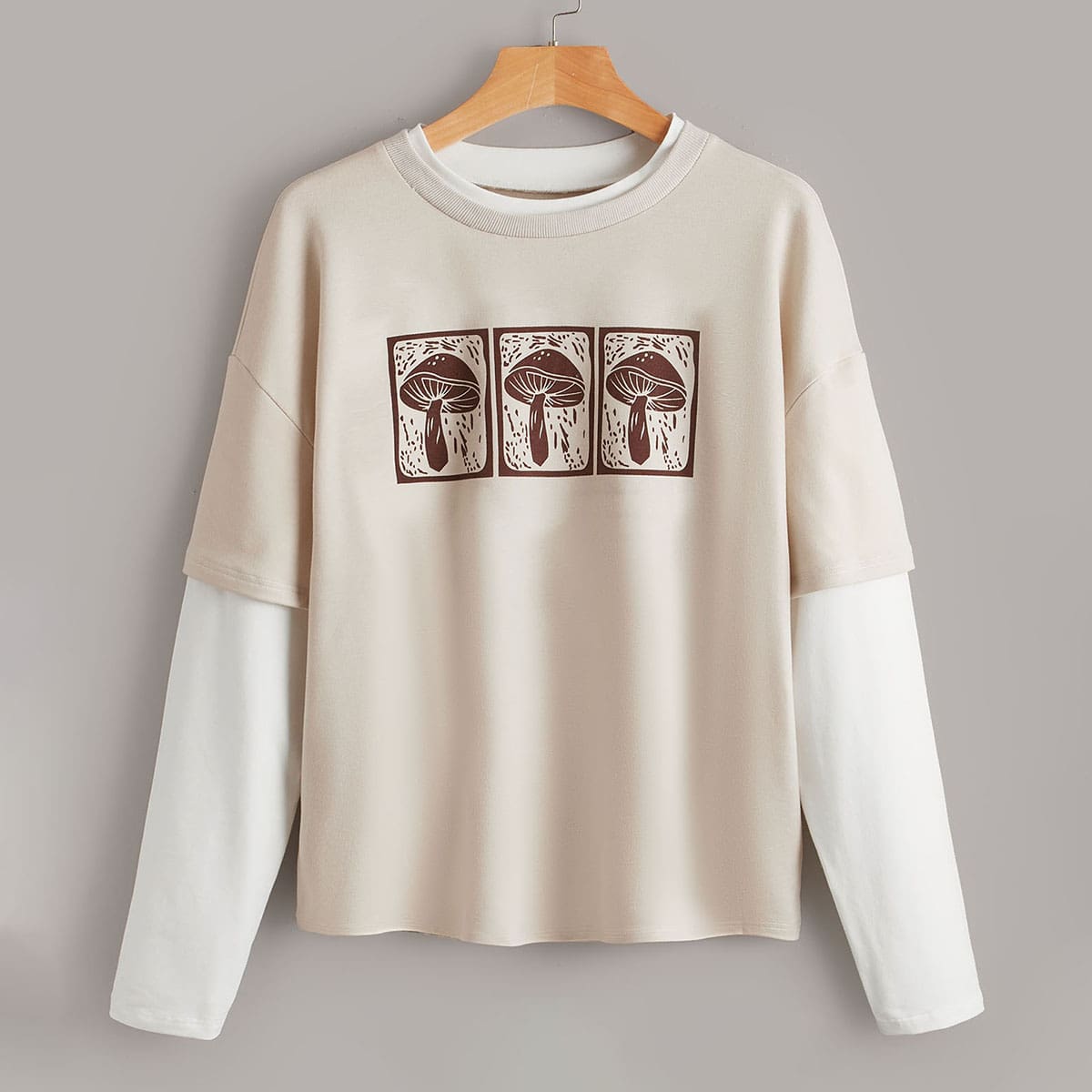 

2 In 1 Mushroom Graphic Tee, Multicolor
