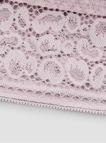 LUVLETTE Sujetador de encaje para lencería y ropa de descanso - Púrpura malva - Ver 9