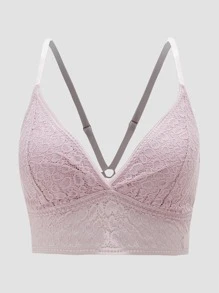 LUVLETTE Sujetador de encaje para lencería y ropa de descanso - Púrpura malva - Ver 7