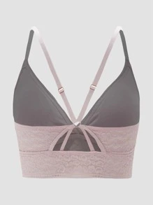 LUVLETTE Sujetador de encaje para lencería y ropa de descanso - Púrpura malva - Ver 8