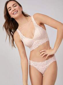 LUVLETTE 内衣 低腰蕾丝比基尼