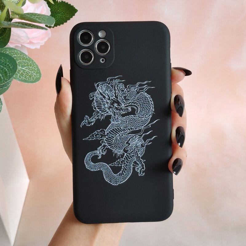 

Chinese Dragon Phone Case, Black and white