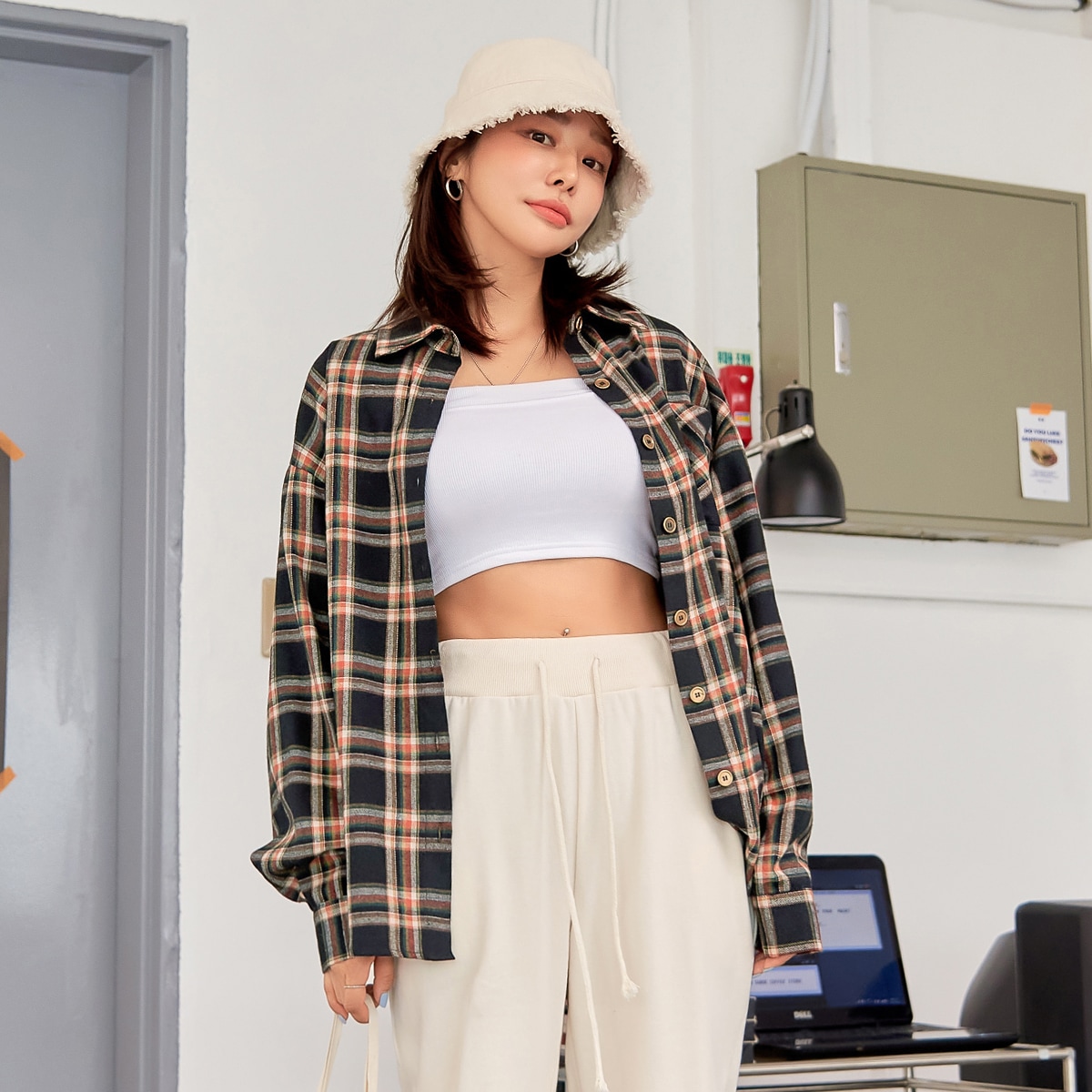 Блуза в клетку