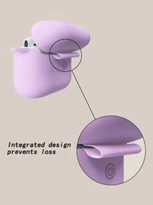 Duck Pattern Case Compatible With AirPods - Purple - View 5