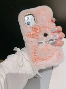 Fuzzy Rabbit Phone Case - Pink - View 5